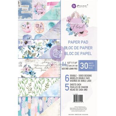 Prima Marketing Watercolor Floral Designpapier - Paper Pad